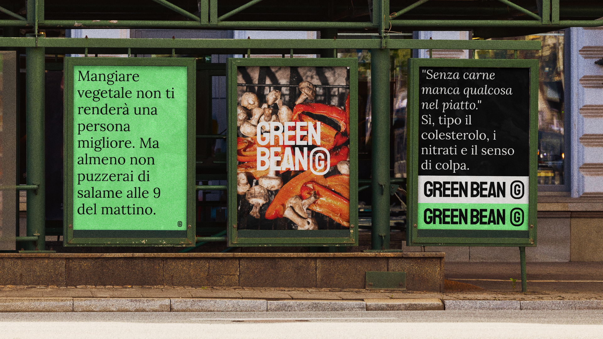 mockup affissione green bean